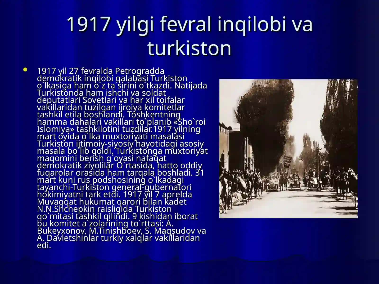 1917 yilgi fevral inqilobi va Turkiston 4