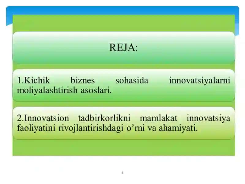 INNOVATSION IQTISODIYOT 4