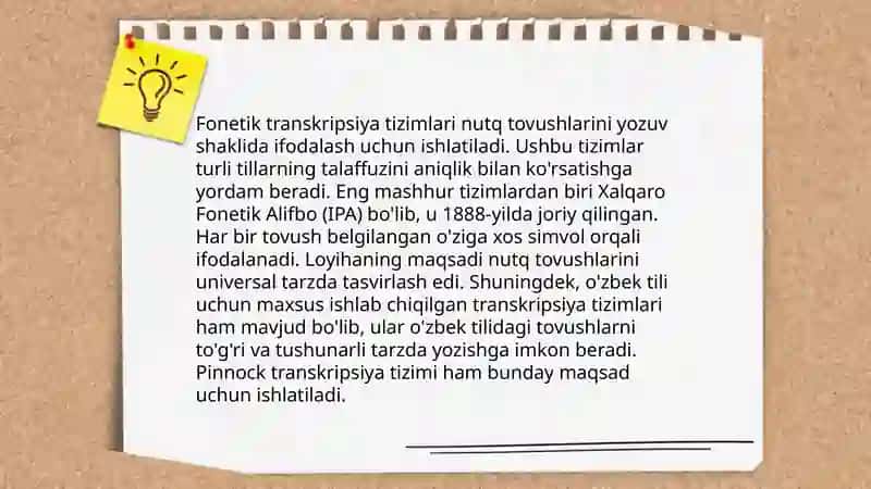 Transkripsiya va Transliteratsiya 4