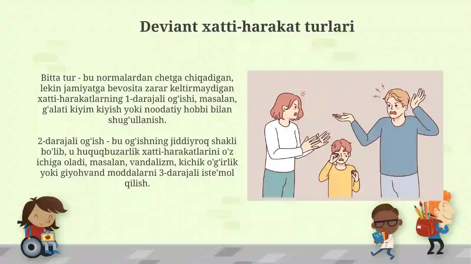 Deviant xulq-atvor tushunchasi 4
