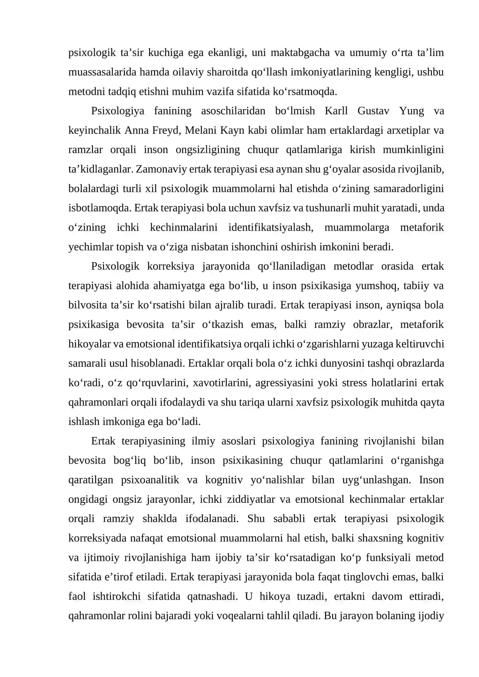 Psixologik korreksiyada ertak terapiyasi 4
