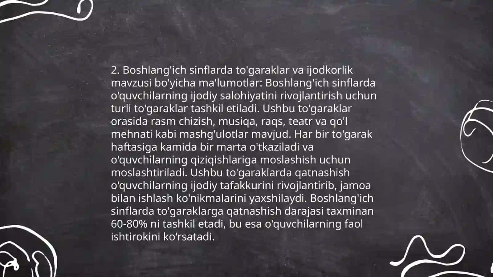 Boshlang'ich sinflarda to'garaklarning o'rni 4