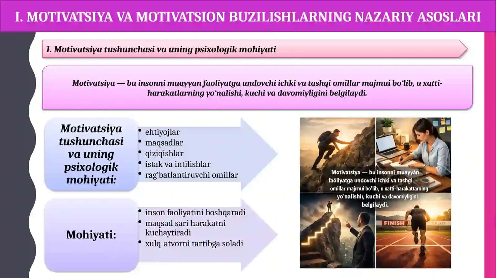 Motivatsion buzilishlar va ularni aniqlash 4