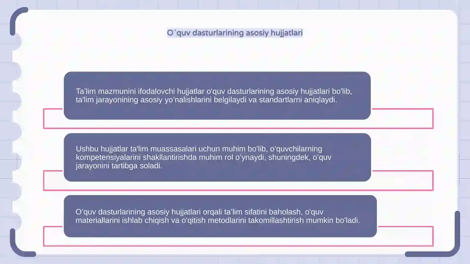 Taʼlim mazmunini ifodalovchi hujjatlar 4