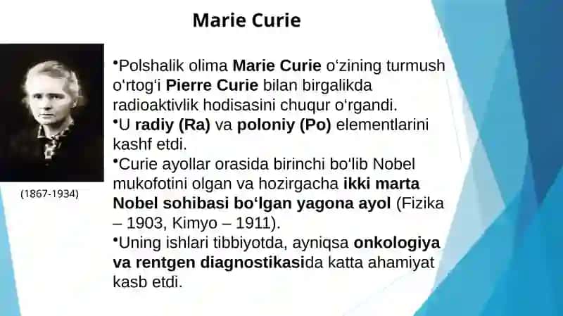Kimyo sohasida nobel mukofoti sovrundorlari va yutuqlari 4