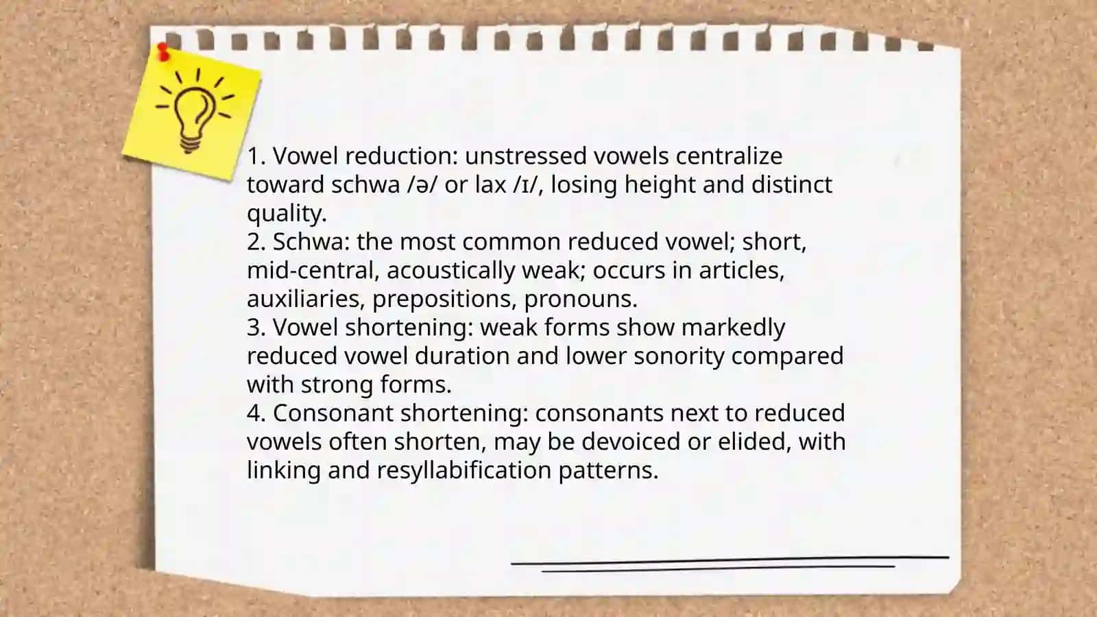 Strong and weak forms in English 4