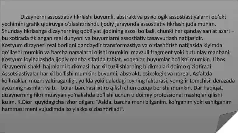 Kostyum dizaynining ijodiy usullari 4