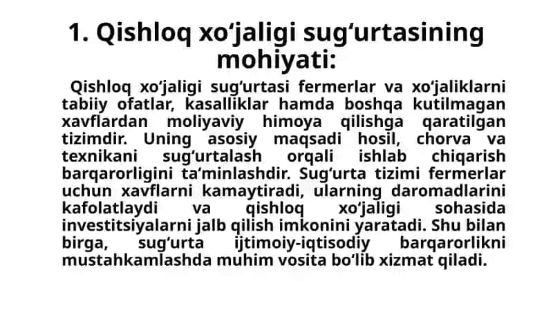 Qishloq xujaligi sugurtasi 4