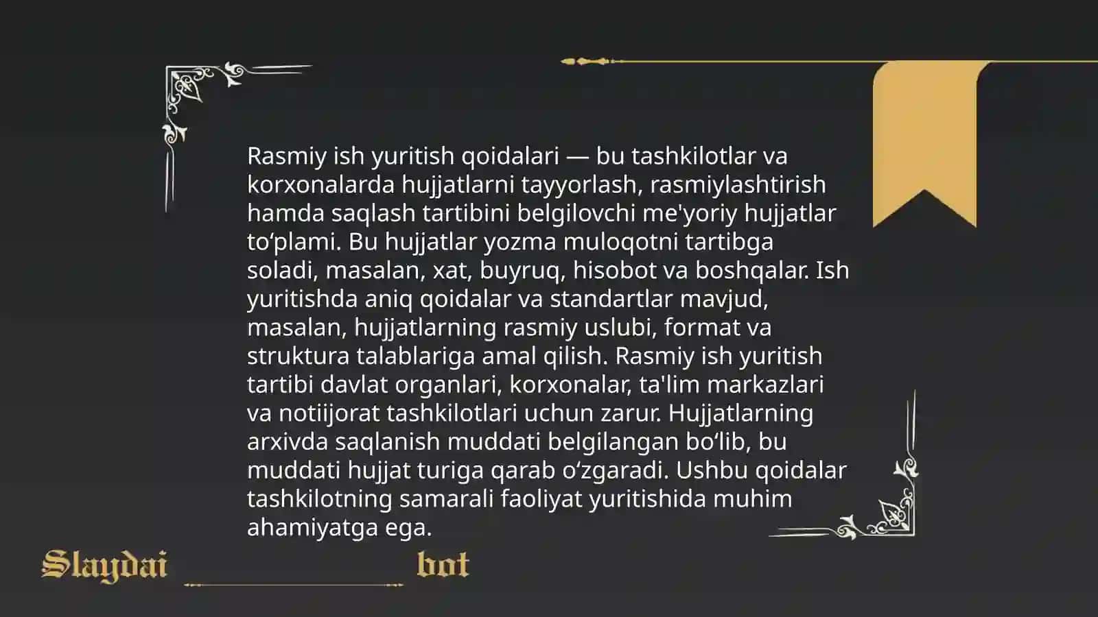 Davlat tilida ish yuritish nazariyasi 4