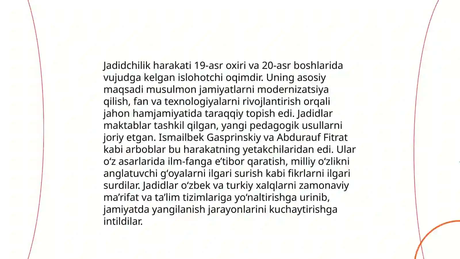 Jadidchilik harakati namoyandalari haqida maʼlumot 4