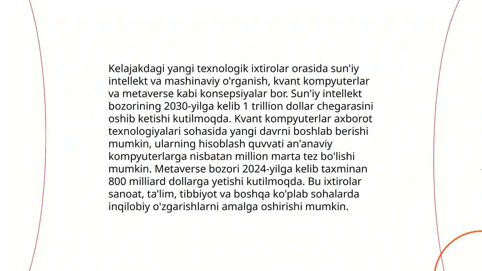 Sohaning innovatsion yangiliklari 4
