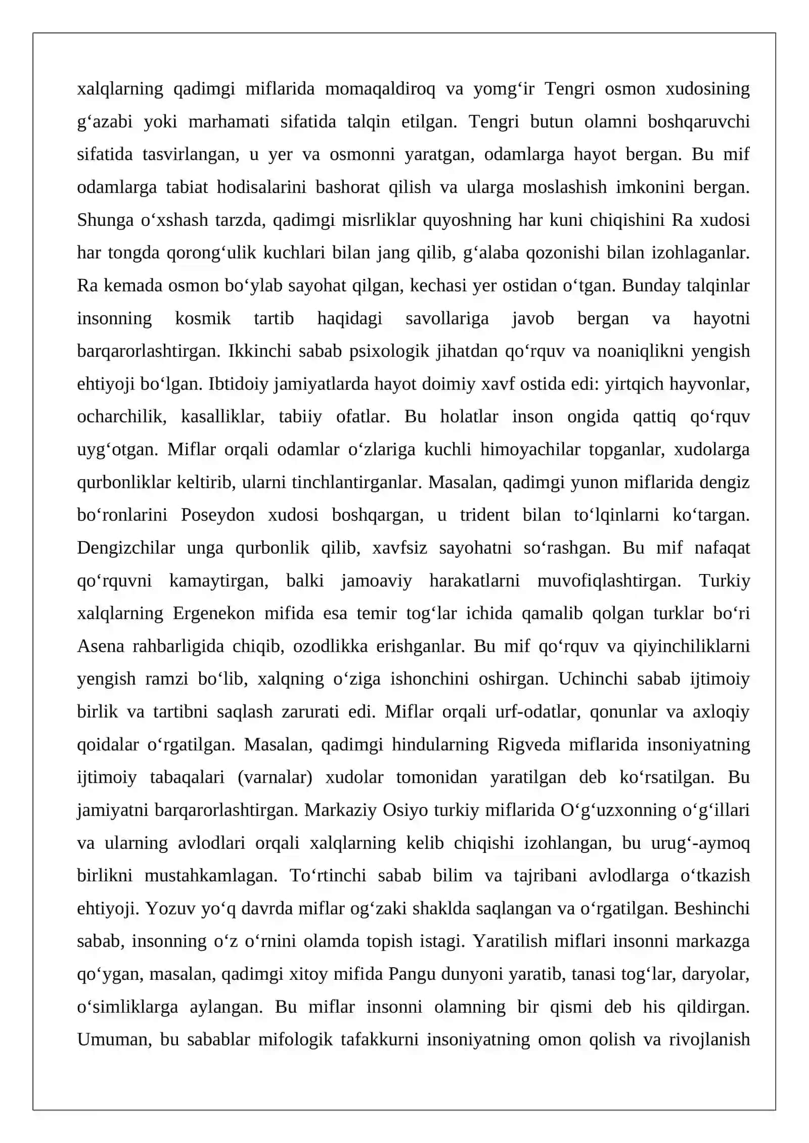 Mifologik, diniy va ilmiy dunyoqarash tahlili 4