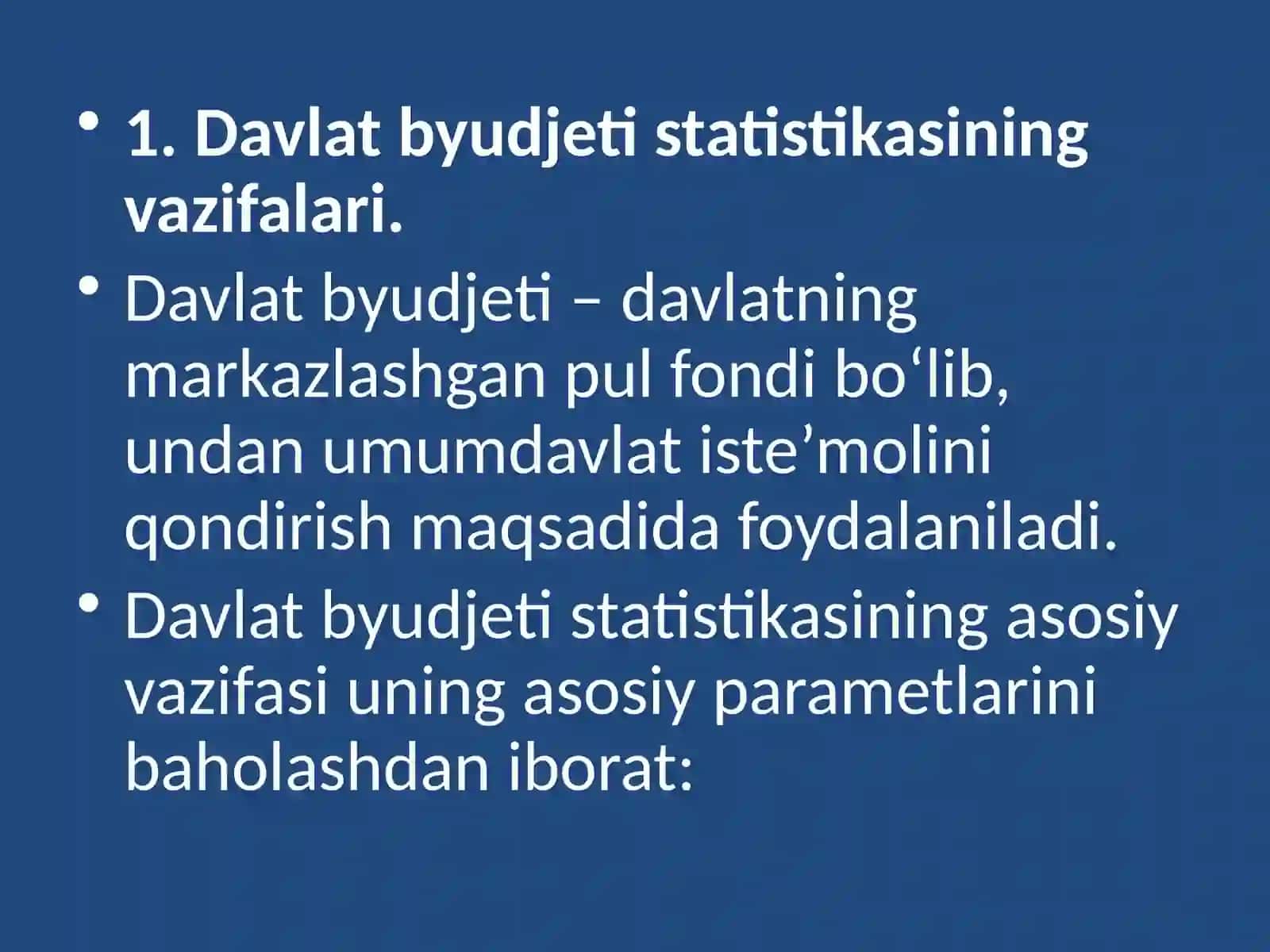 STATISTIKA-MOLIYA,KREDIT TIZIMI STATISTIKASI 4
