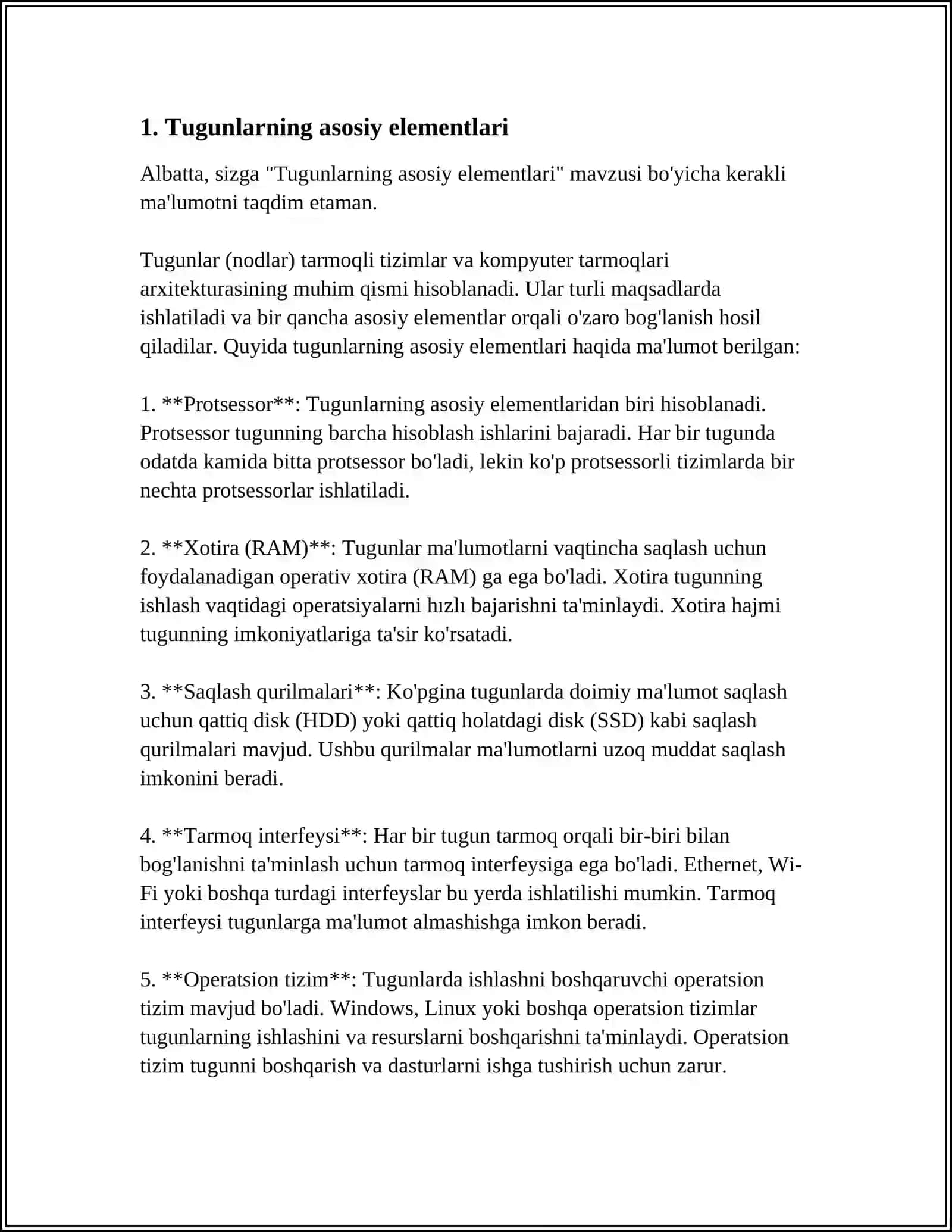 TUGUNLARNI KESISH USULI 4