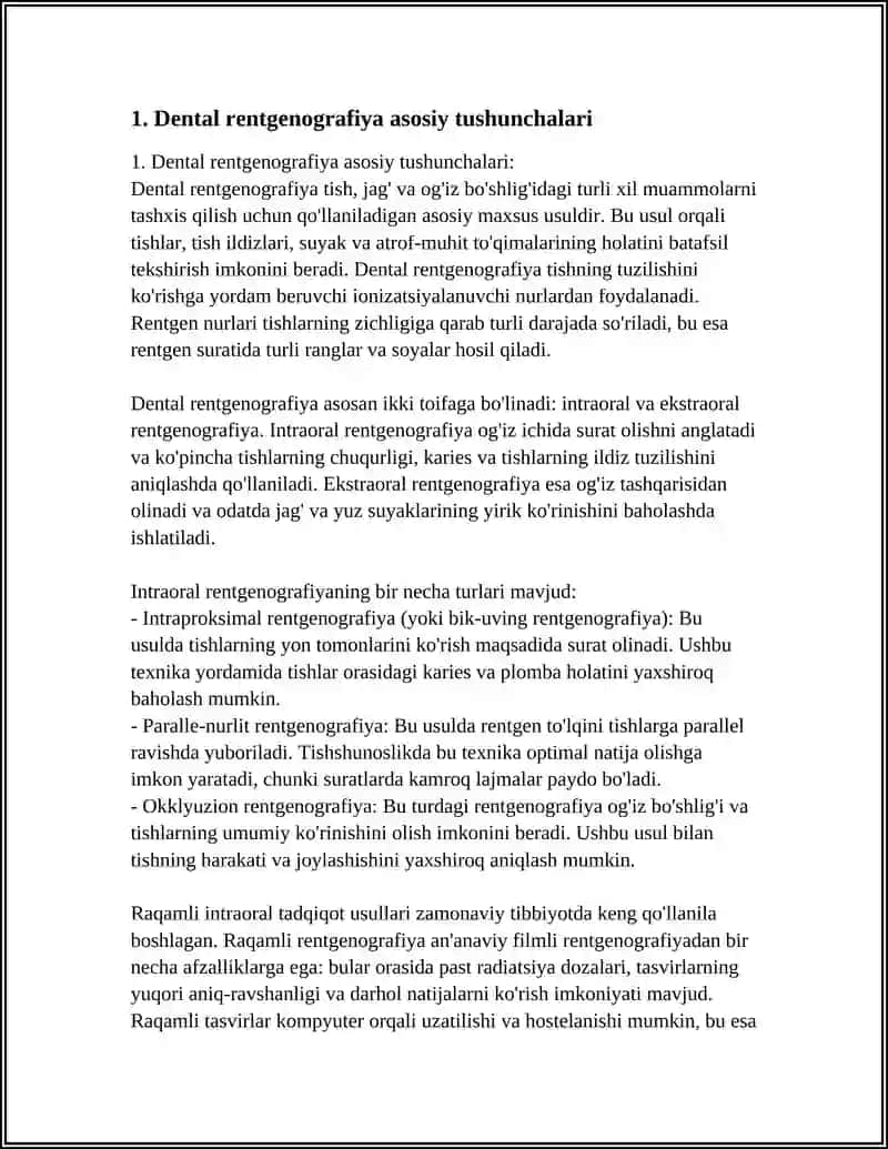 DENTAL RENTGENOGRAFIYA USULLARI 4