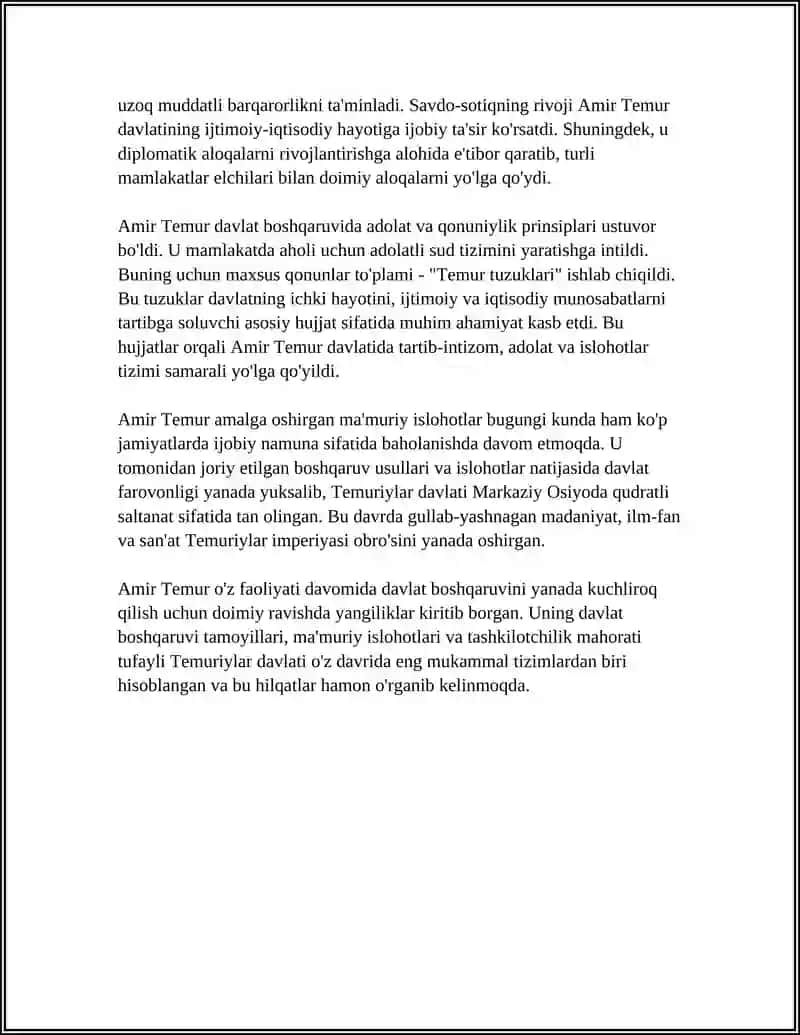 AMIR TEMUR BUYUK DAVLAT ARBOBI 4