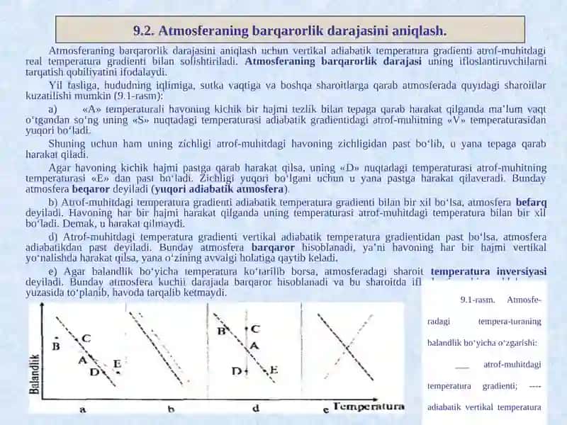 ATMOSFERANING BARQARORLIGI TUSHUNCHASI 4