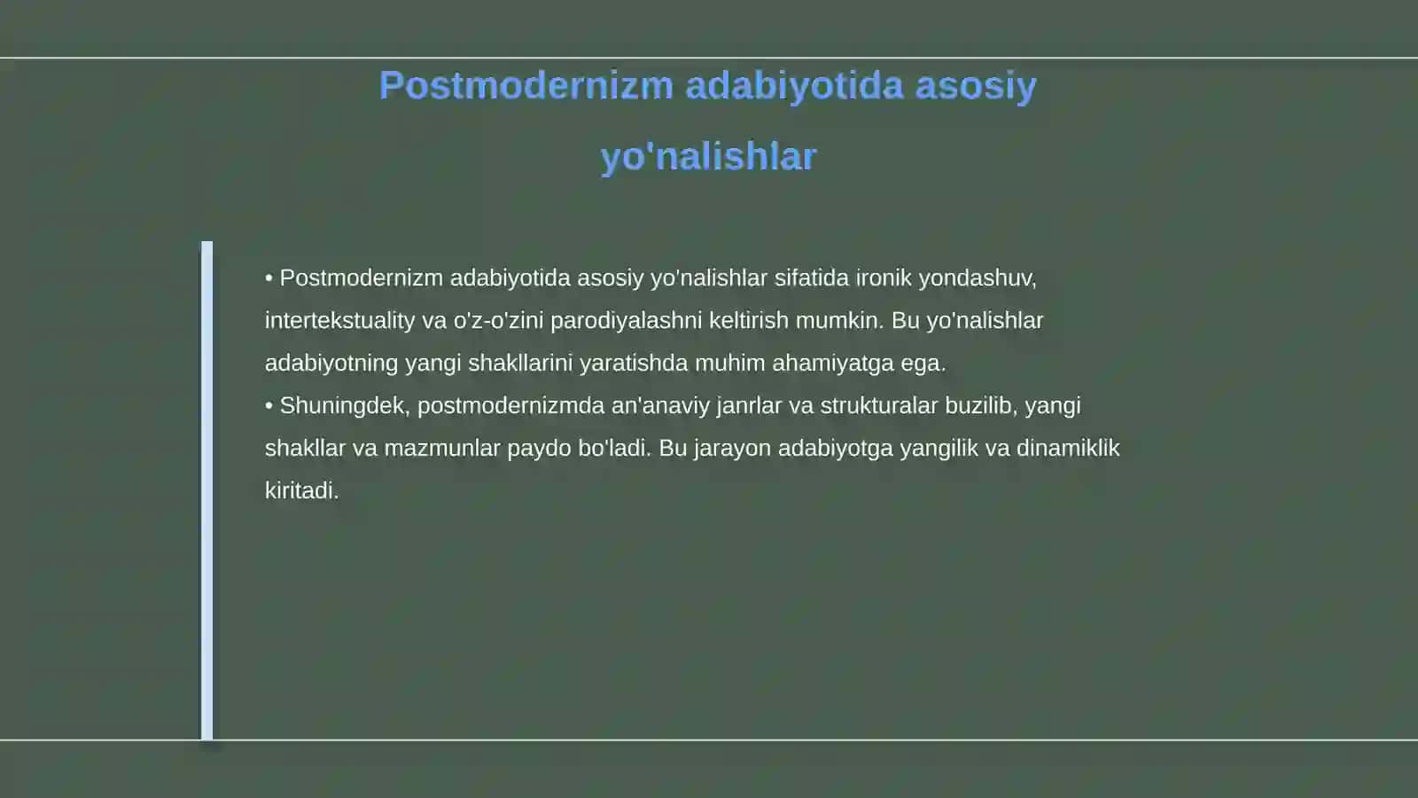 Postmodernizm jahon adabiyoti 4