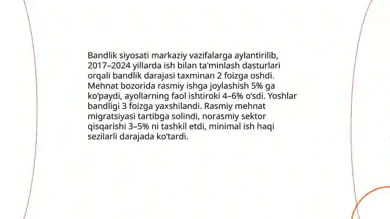 O‘ZBEKISTON RESPUBLIKАSIDАGI IJTIMOIYO‘ZGАRISHLАR 4