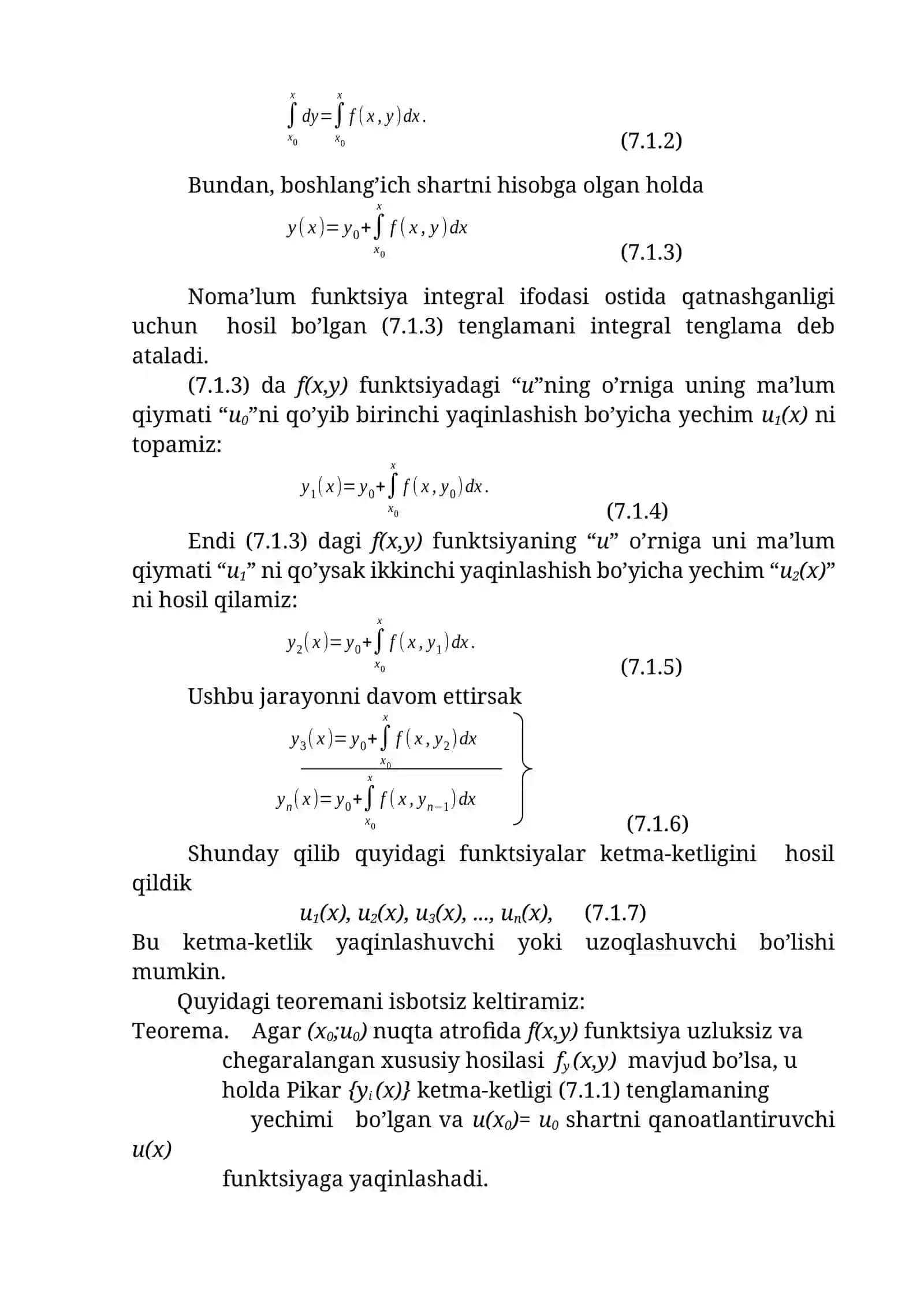 Matematik Analiz 4
