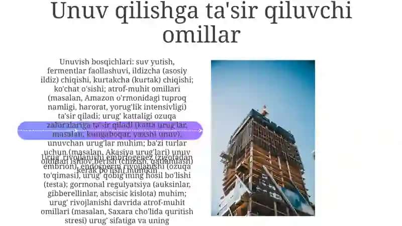 Urugʻ rivojlanishi 4