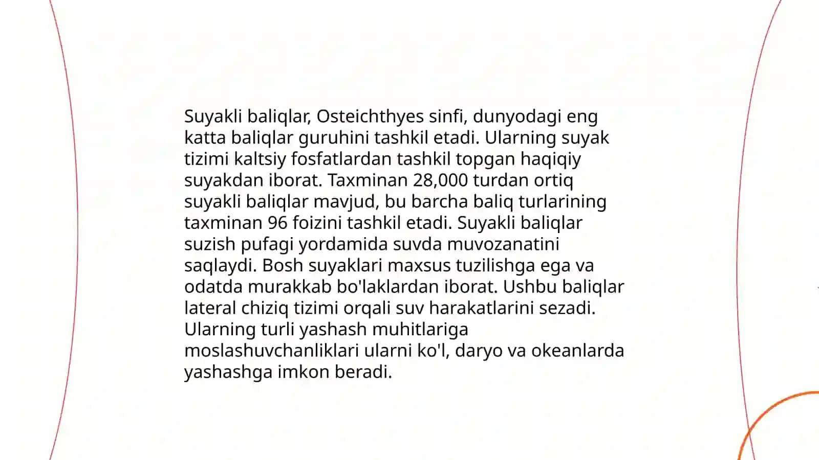 Suyakli baliqlar anatomiyasi 4