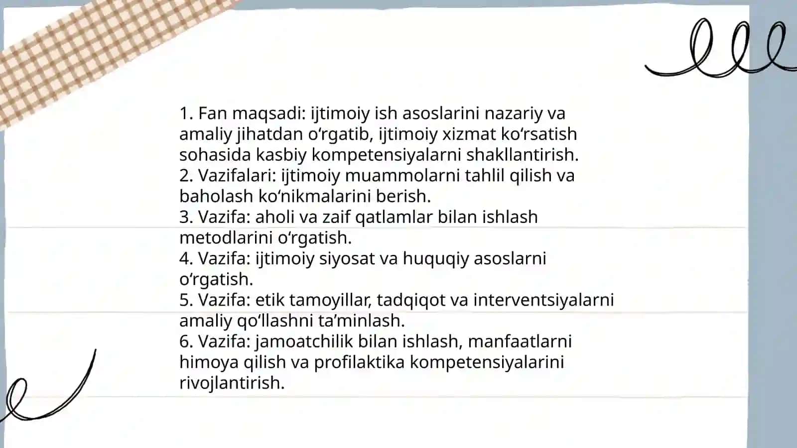 Ijtimoiy ish asoslari oʻquv fani sifatida 4