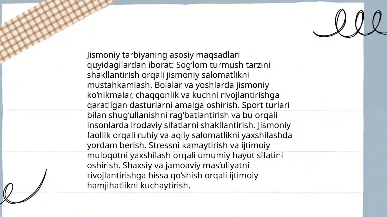 Jismoniy tarbiyaning xarakteristikasi 4