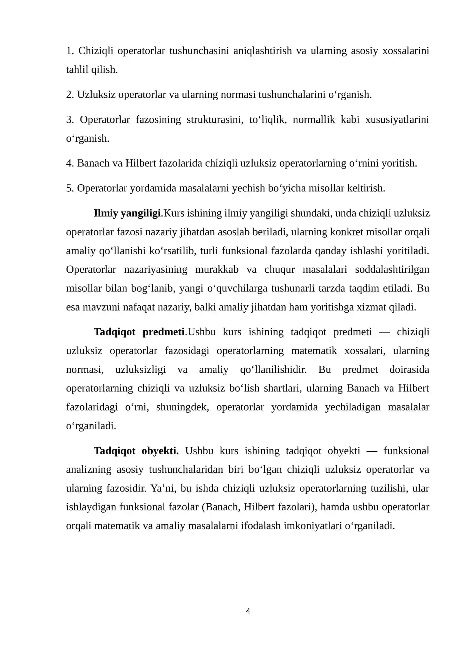 Chiziqli uzluksiz operatorlar 4