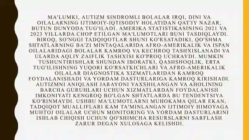 Autizm sindromli bolalar psixologiyasi 4
