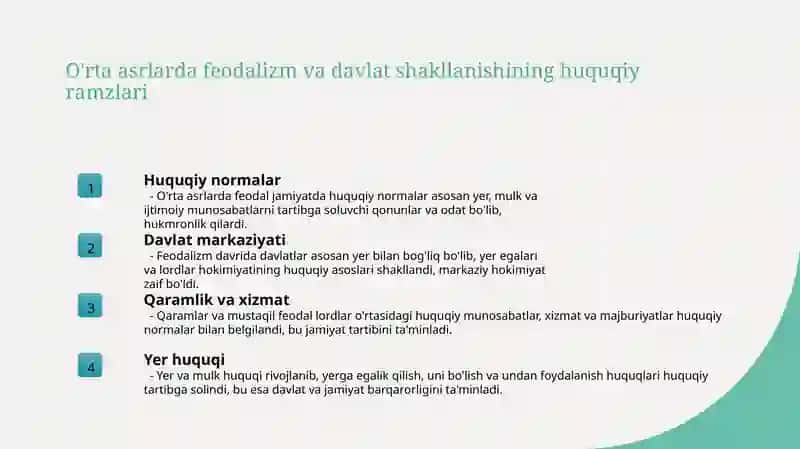 Markaziy Yevropa davlatlarining tarixi va hukuki tizimlari 4