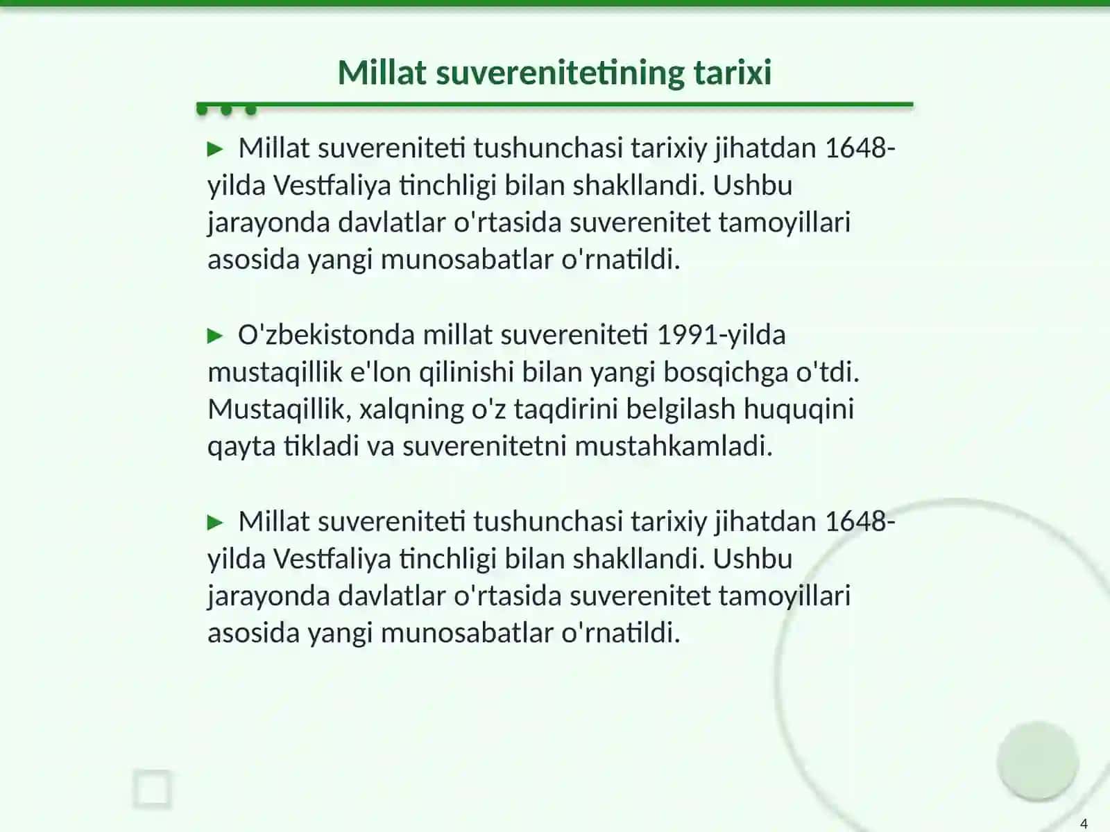 Millat suvereniteti mazmun-mohiyati 4