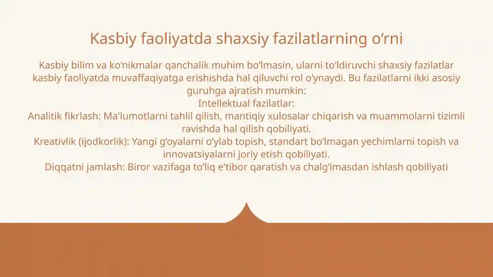 Shaxsda kasbiy o‘zlikni anglashning psixologik xususiyatlari 4