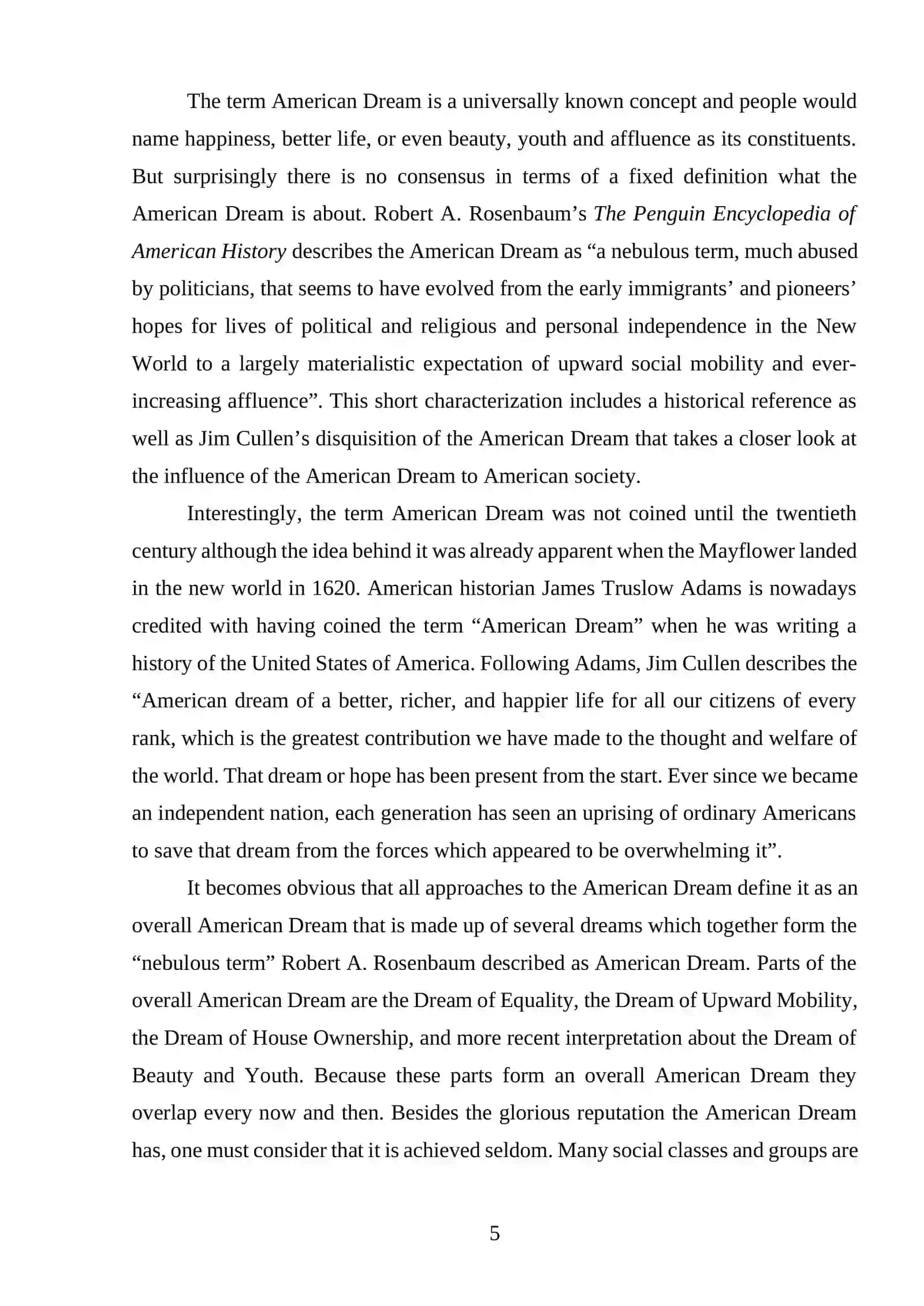 THE AMERICAN DREAM IN THE 20 CENTURY 4