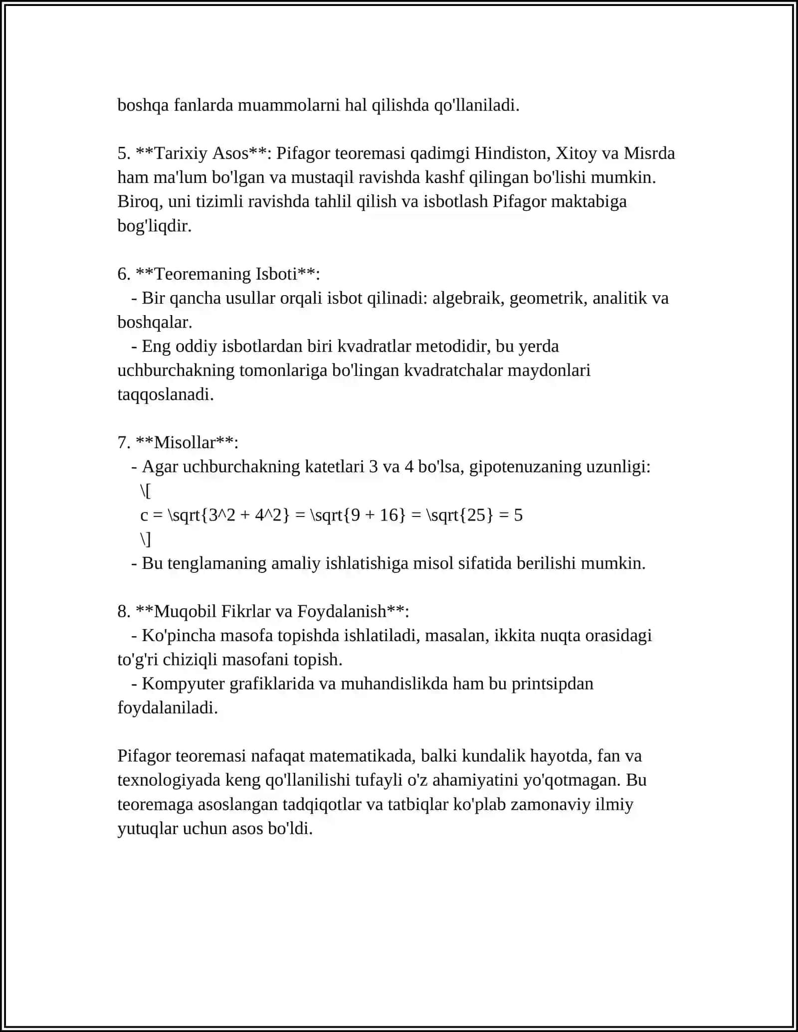 Pifagor teoremasi 4