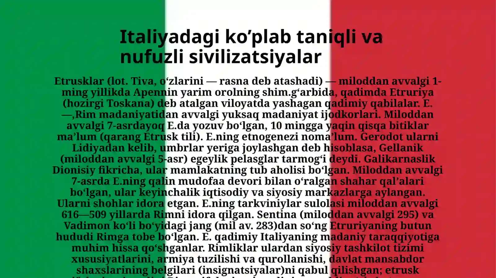 Italiya xalqlari etnologiyasi 4