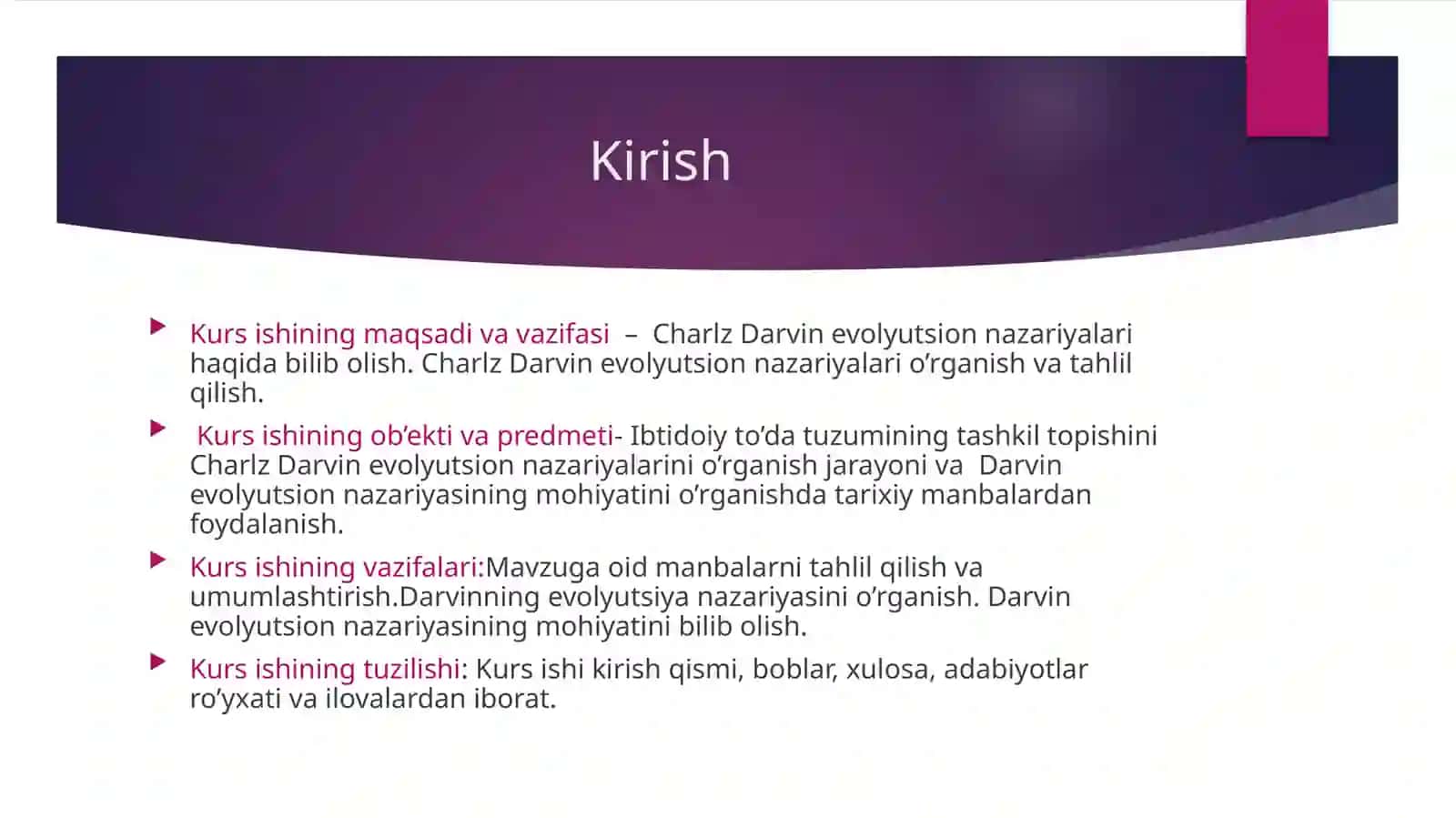 Charlz Darvin evolyutsion nazariyasi 4