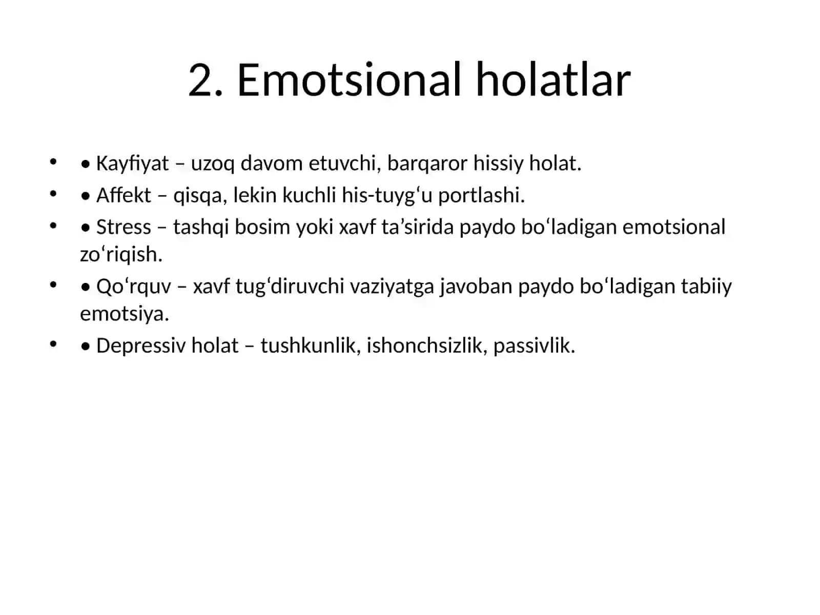 Emotsiya tushunchasi va turlari 4