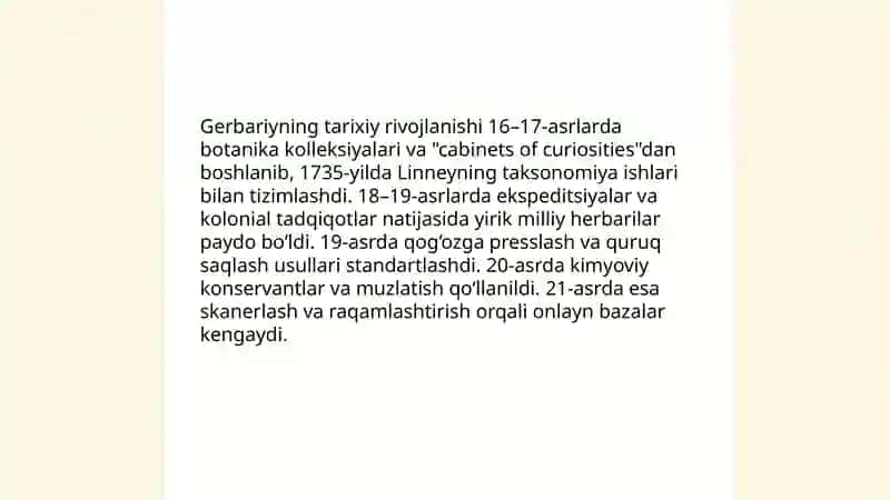 Gerbariy tayyorlash va tayyorlash usullari 4