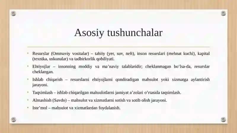 Iqtisodiyotga kirish 4