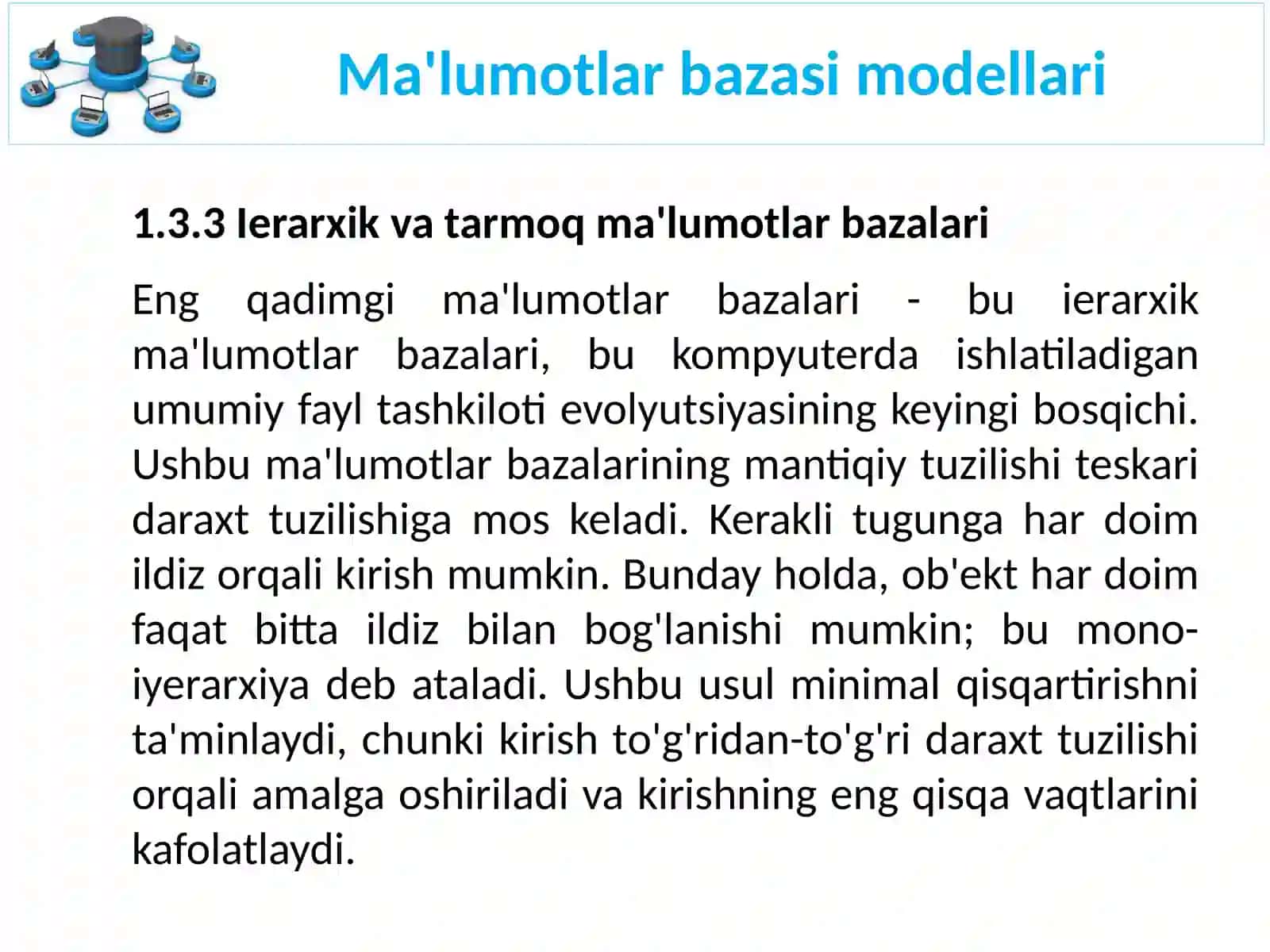 Ma'lumotlarmodellari 4