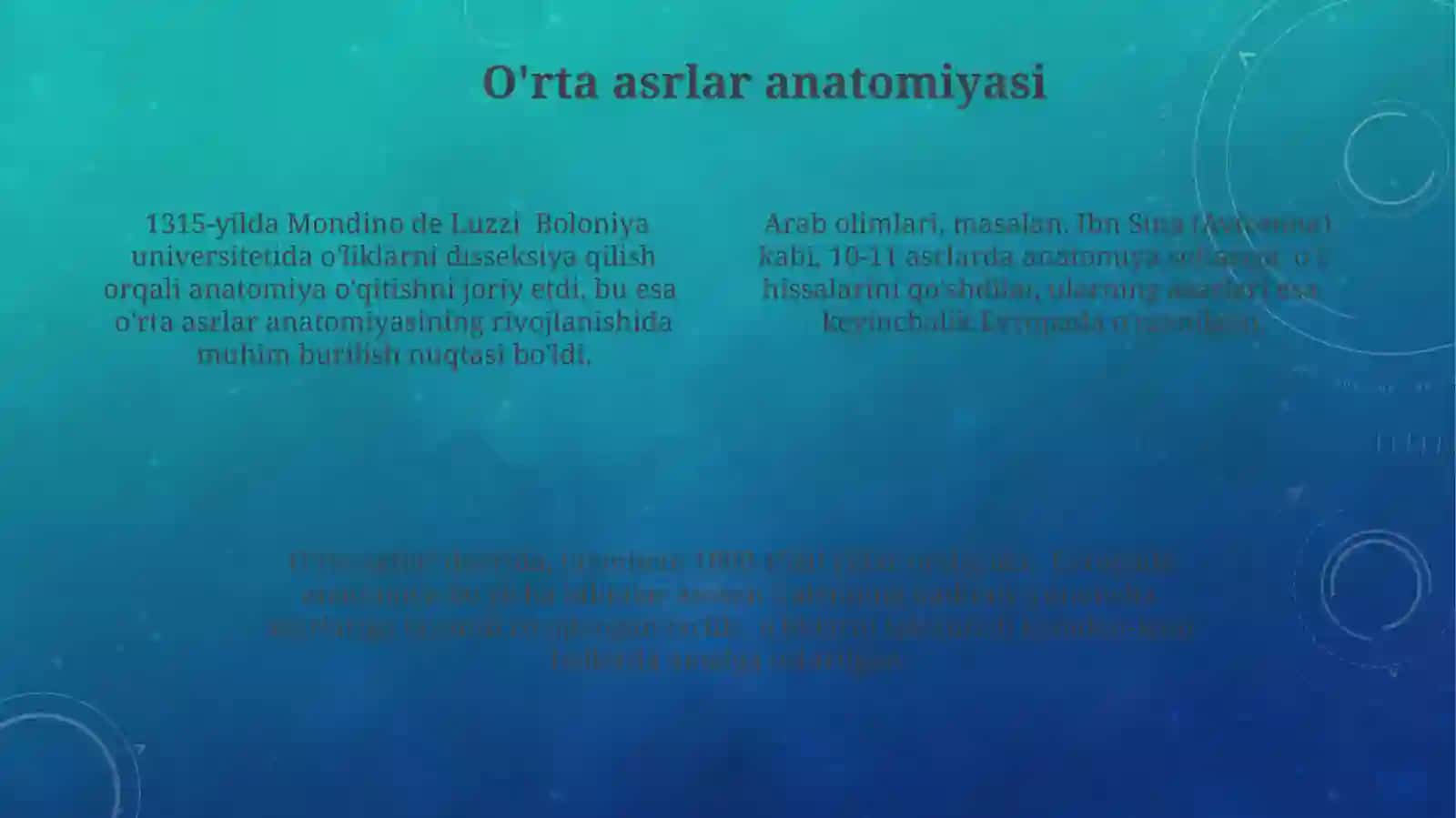 Anatomiyafanining rivojlanishi tarixi 4