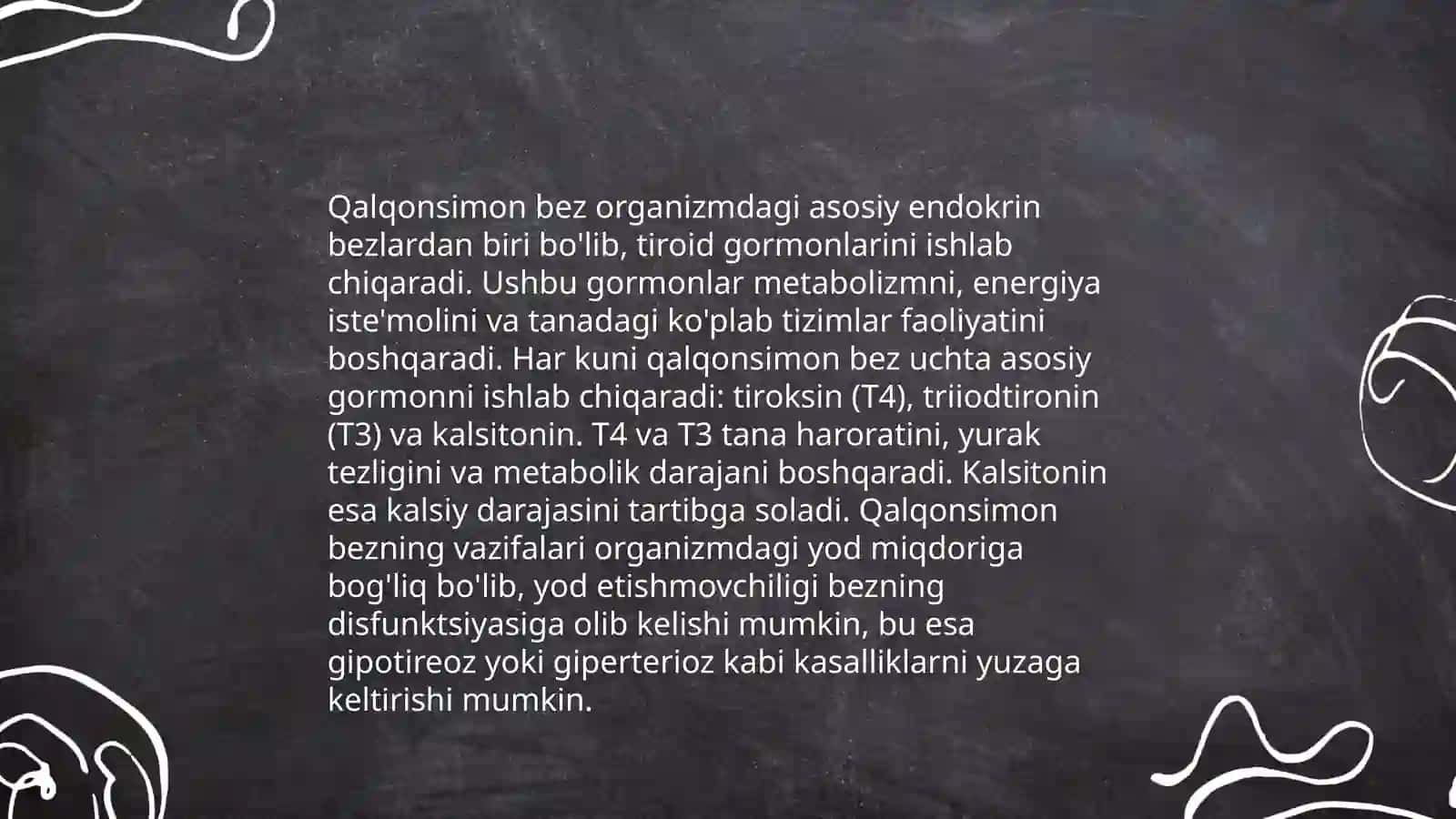 Qalqonsimon bez faoliyati 4