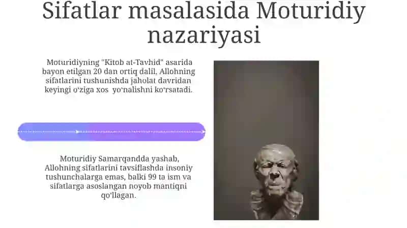 Imom Moturidiy va uning qarashlari haqida 4