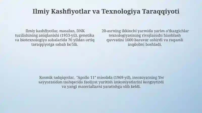 Dunyoning ilmiy manzarasi va evolutsiyasi 4