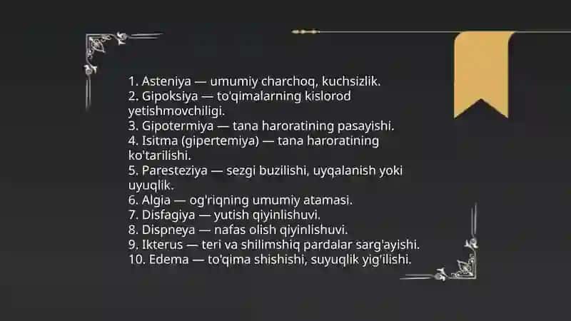 Diogonostika va xirurgiyaga oid terminlar 4