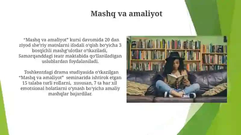 Dramatik asarlarni ifodali o'qish 4
