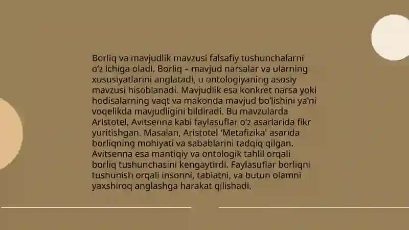 Borliq falsafasi 4