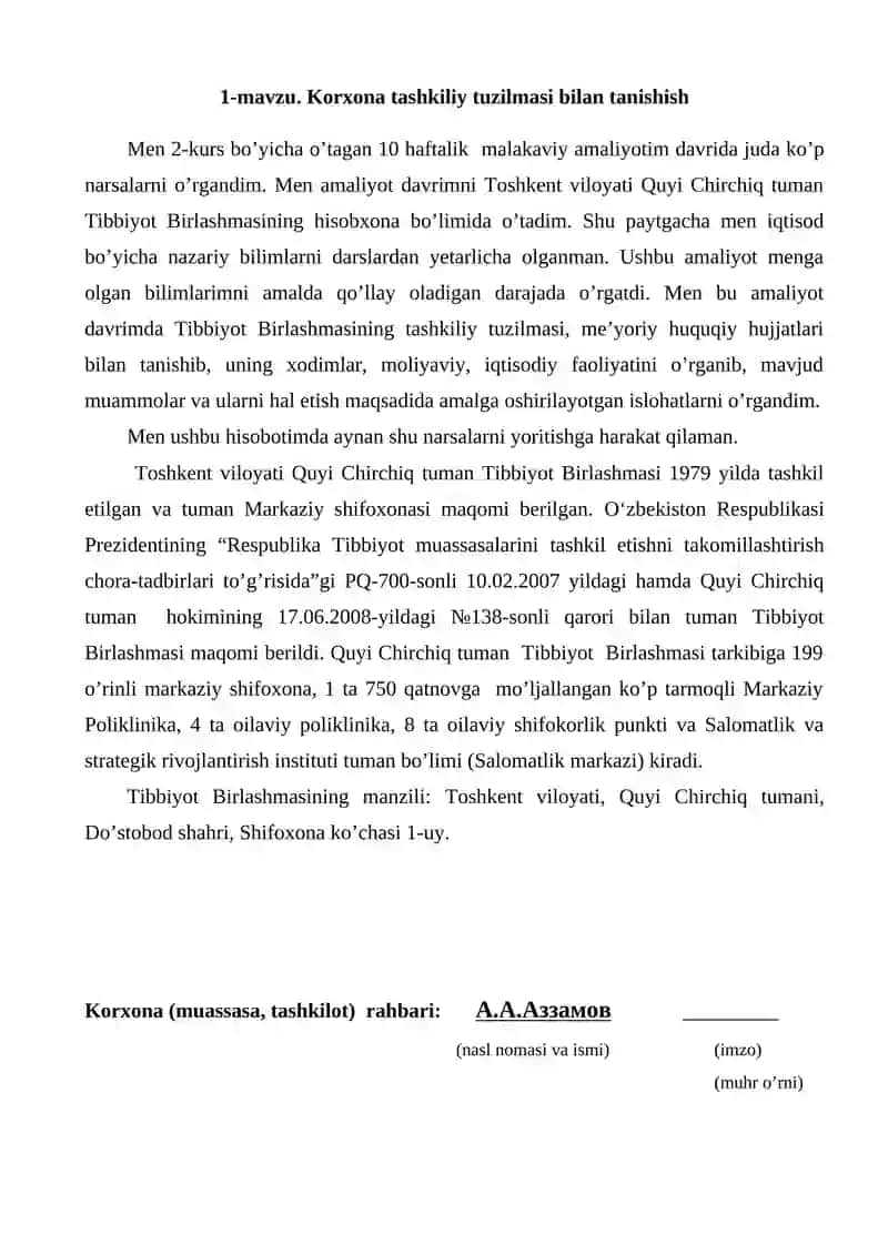 MALAKAVIY AMALIYOT 4