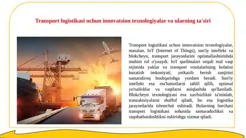 Transportda logistik xizmatlarning axborot infrotuzilmasi 4